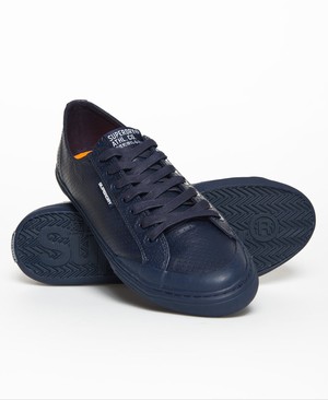 Superdry Alacsony Pro Luxe Sneaker Férfi Cipő Sötétkék | QMSHF0748